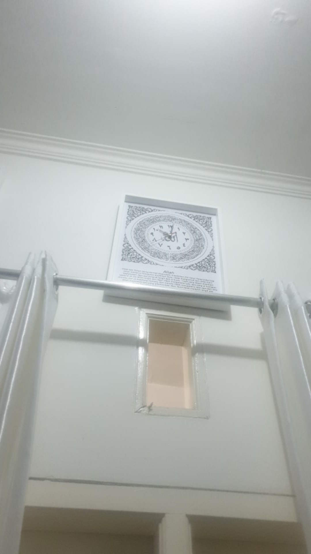 Hiasan Jam Dinding Kaligrafi Set Ayat Kursi Kufi Black Gold