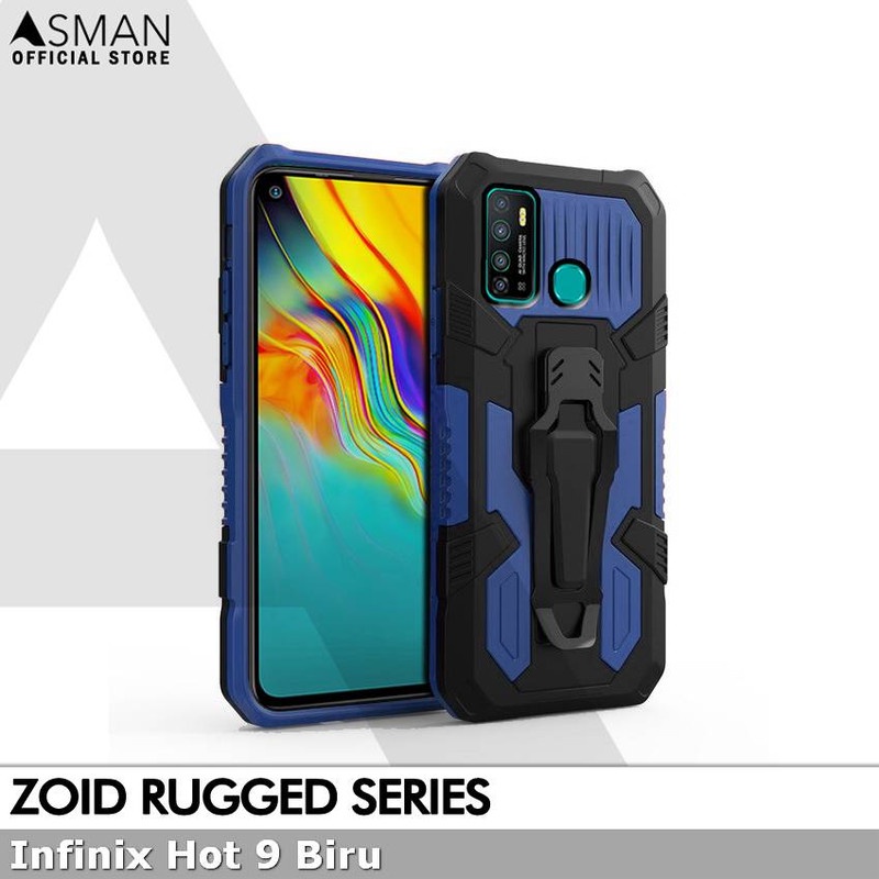 Asman Case Infinix Hot 9 Play Zoid Ruged Armor Premium