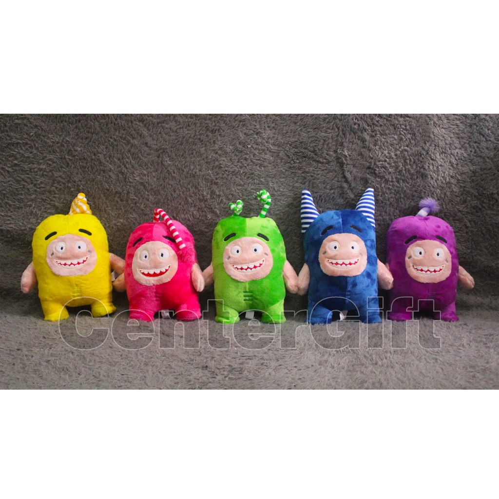 Boneka Oddbods Yelvo Halus Berdiri 30CM SNI