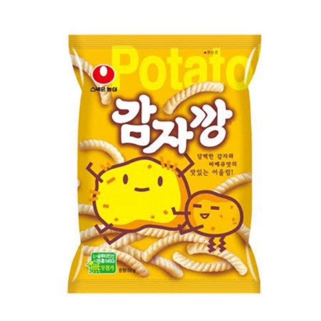 

Ready Snack Korea - Potato Snack/snack kentang ( 감자깡 ) Nongshim