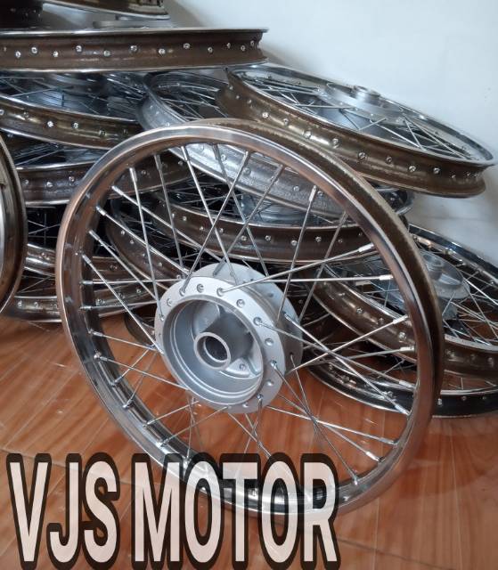 Pelek VELG blakang set jari jeruji KARISMA PNP SUPRA X 125 lama Old masuk bisa pasang ORI ASLI HONDA