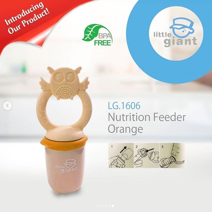 Little Giant Fruit Feeder - Owl Colour - LG1606 / Gigitan Empeng Dot Buah Bayi
