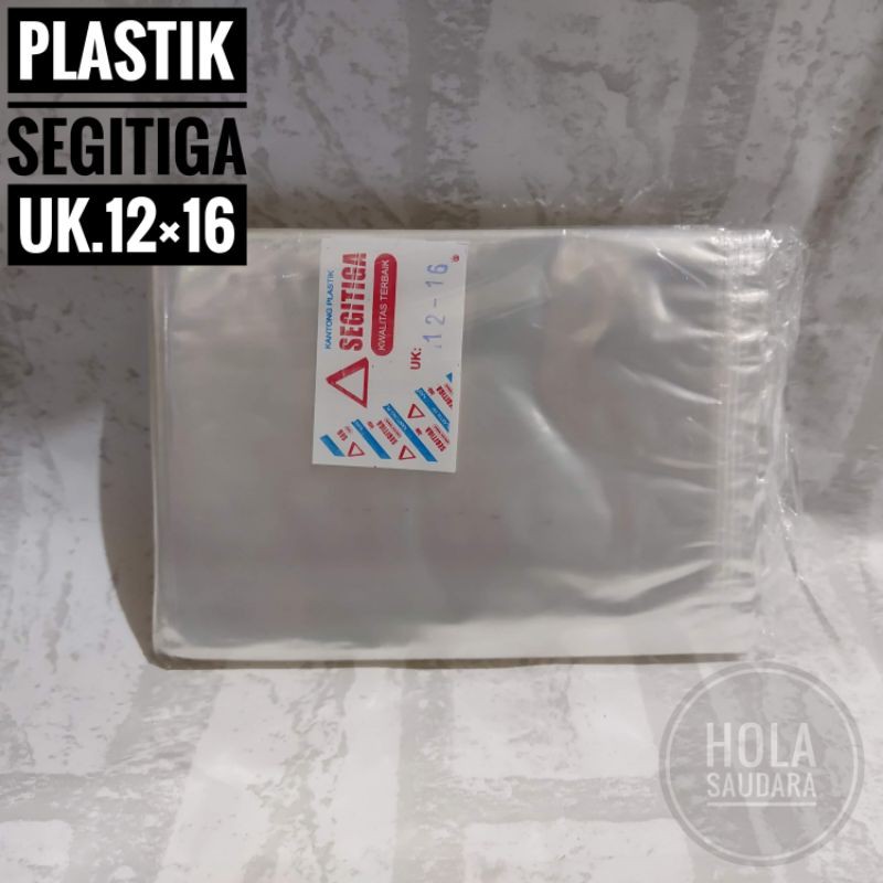 

PLASTIK PP SEGITIGA/PLASTIK BENING UK.12×16