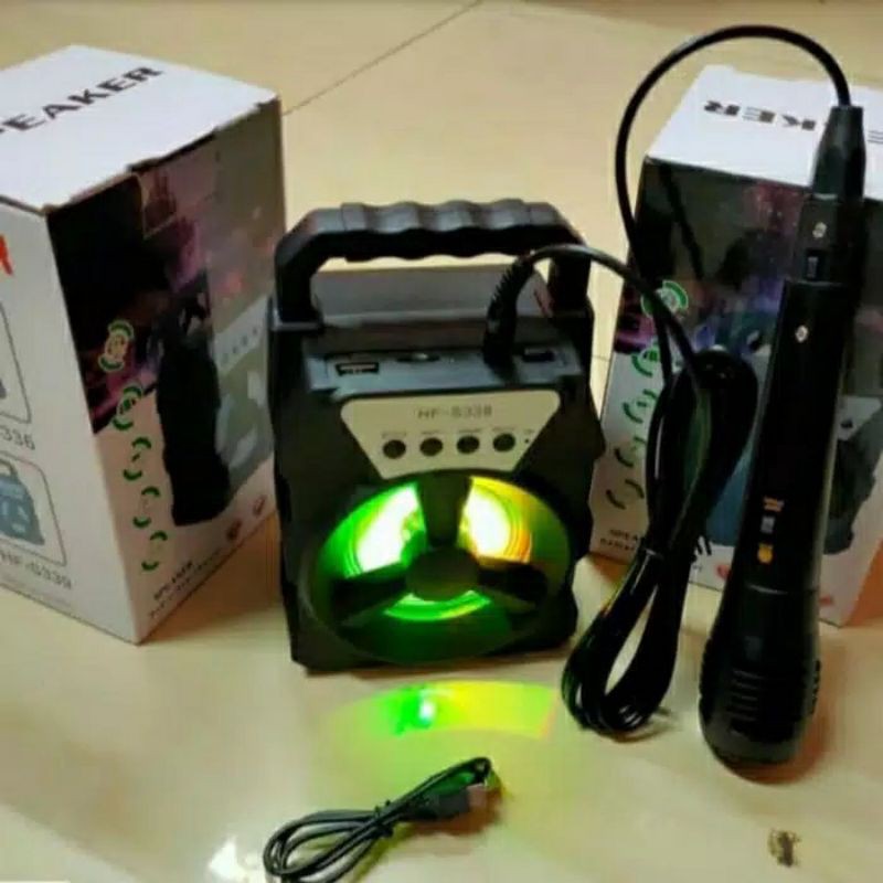 Speaker Bluetooth Portable HF-S339 ( FREE MIC )