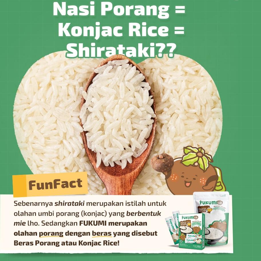 

Update - Fukumi Beras Porang Box Sachet Isi 7 Shirataki Konjac Rice Diet Sehat
