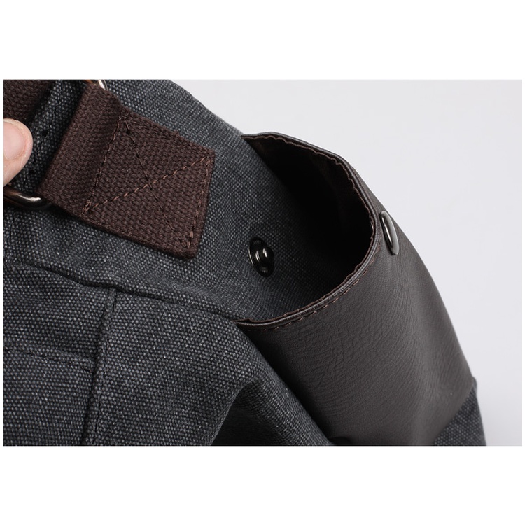 Tas Selempang Pria / Canvas Messenger Bag