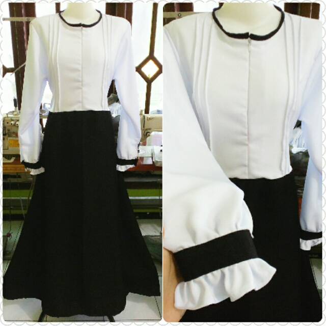 Gamis Hitam Putih Pns Shopee Indonesia