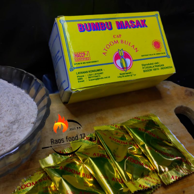 

BUMBU cap ATOM BULAN penyedap rasa 1 pak (20 Pcs)