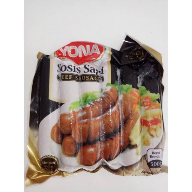 Sosis sapi bakar Yona isi 6 jumbo