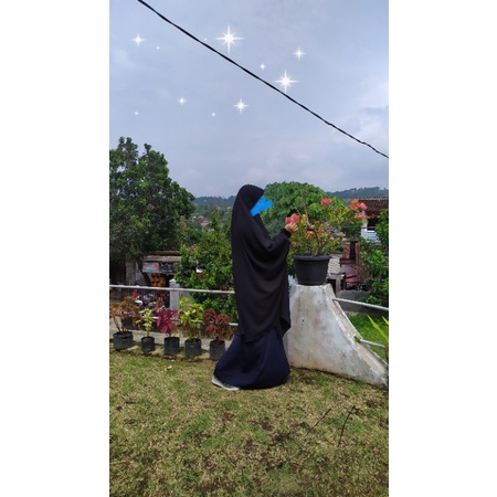 FRENCH KHIMAR LENGAN MANSET