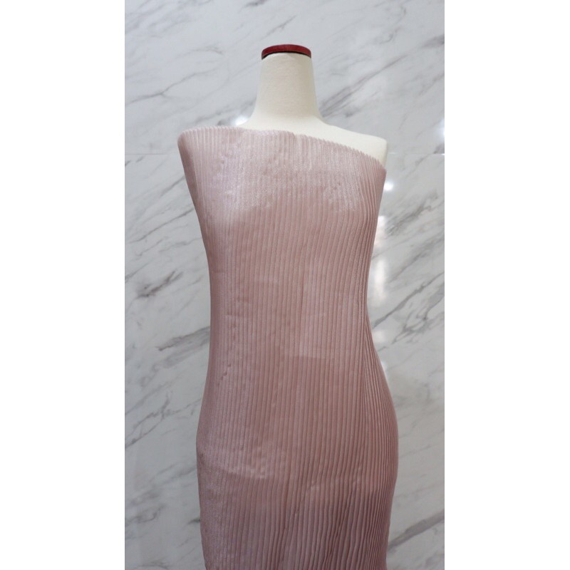 Kain organdi organza pleats plisket LILAC