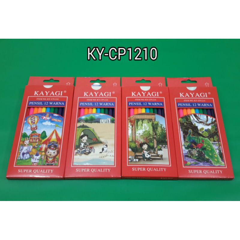 

Kayagi Pensil warna Panjang 12 warna Dus KY-CP1210