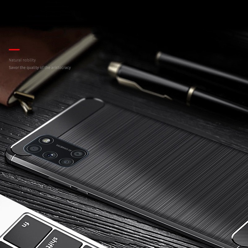 Case Xiaomi OPPO A72 / A92 Ipaky Carbon Brushed Soft Fiber