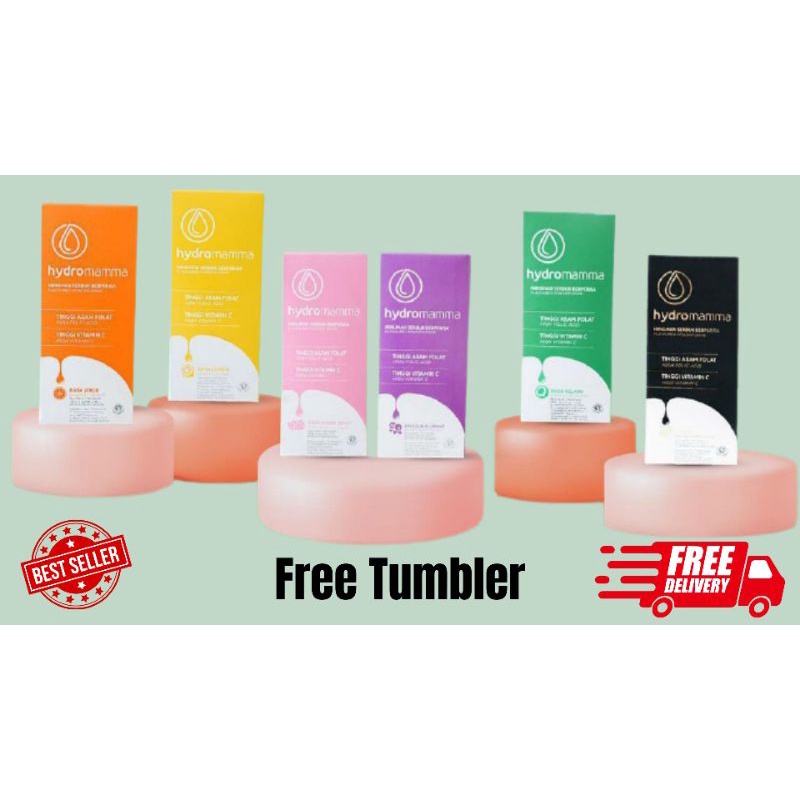 HYDROMAMA Beli  3 Box Free Tumbler/Hydromamma/minuman ibu hamil/promil/menyusui Expired 2024(1 Box isi 12 Sachet)