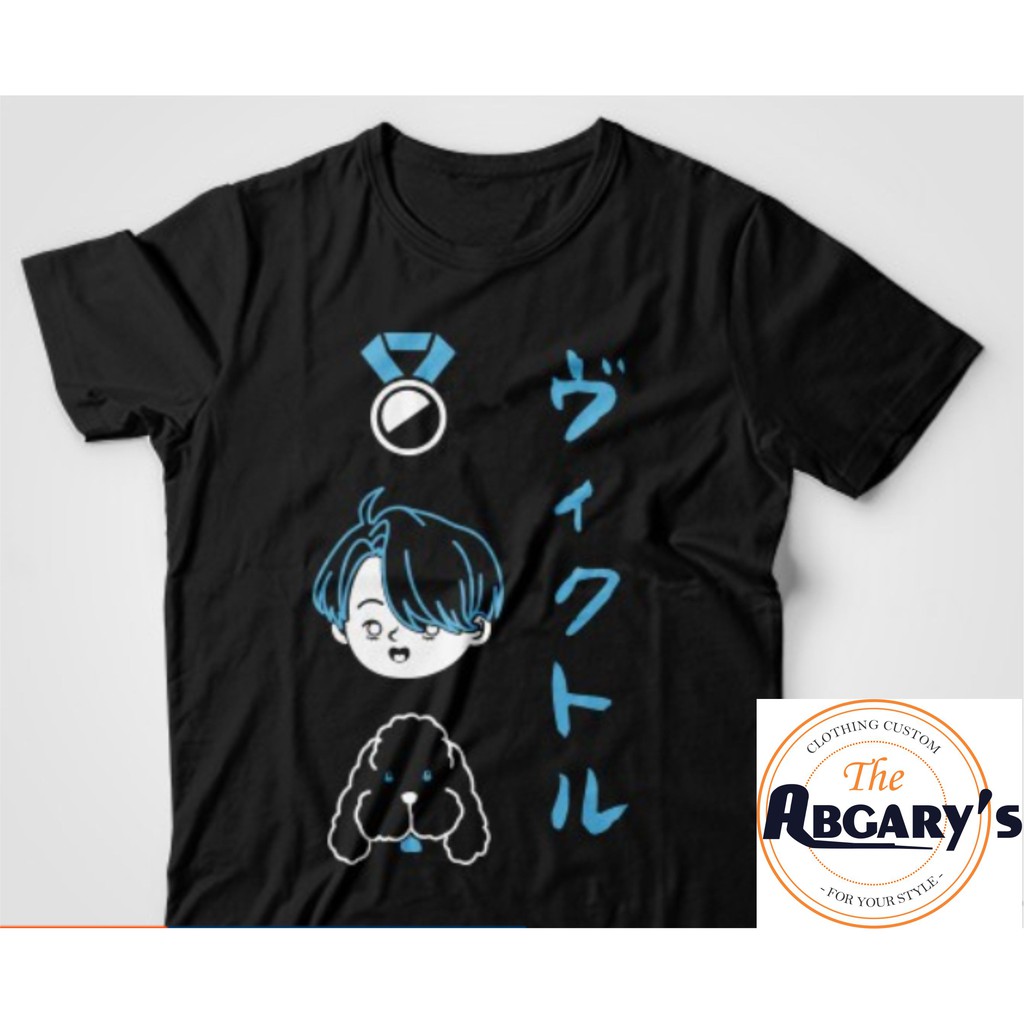 Yuri On Ice Tshirt Kaos Chibi Anime Kartun Manga Jepang