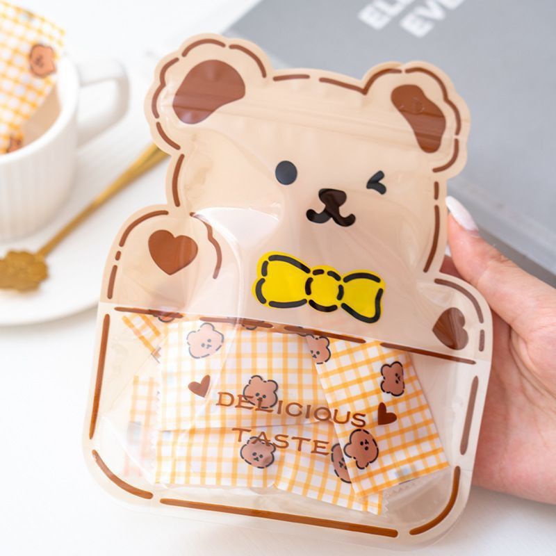 plastik teddy bear isi 5 pcs