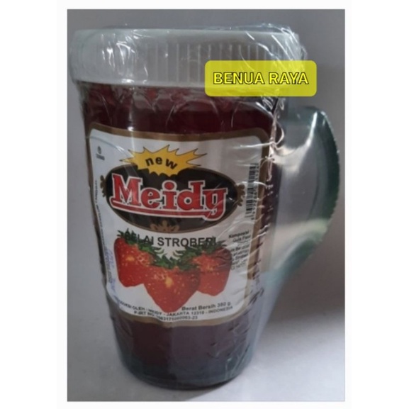 

Selai Roti Meidy Rasa Strawberry Berat 380gr.