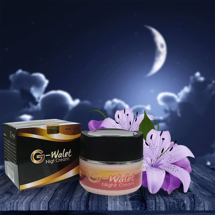 Promo   G-Walet Night Cream krim malam kecantikan whitening Original Asli BPOM