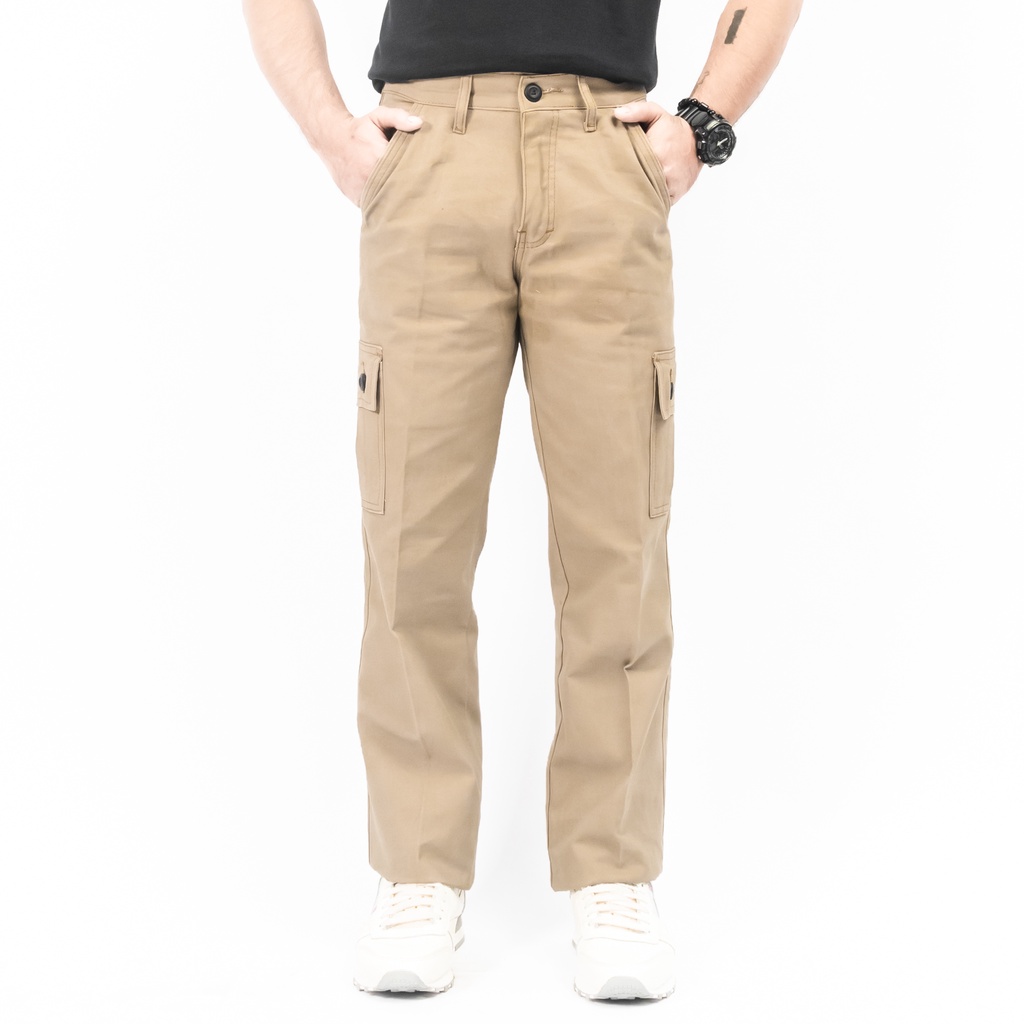 Gizmo Celana Cargo Panjang Reguler Mocca