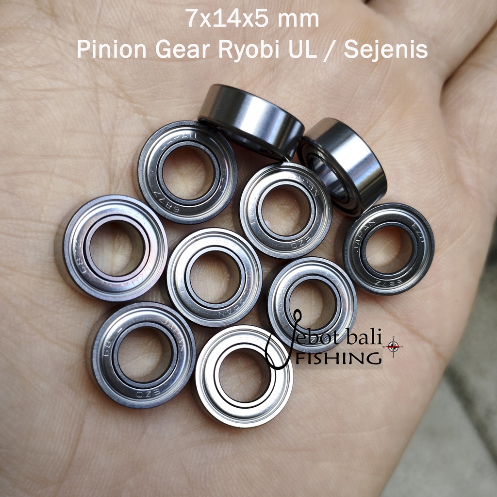 Bearing Pinion Gear Ryobi UL Series Atau Sejenis - Dimensi 7x14x5mm - Ball Bearing Reel Pancing - Ul