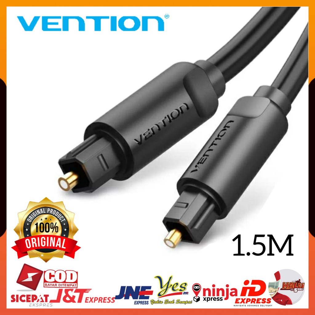 VENTION BAE KABEL TOSLINK AUDIO DIGITAL TO ANALOG OPTIK OPTIC SPDIF OPTICAL FIBER OPTIK 1.5 METER