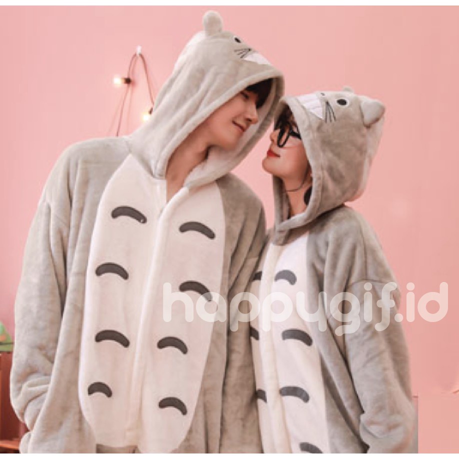 BAJU TIDUR KOSTUM ONESIE KIGURUMU PIYAMA DEWASA KARAKTER - TOTORO