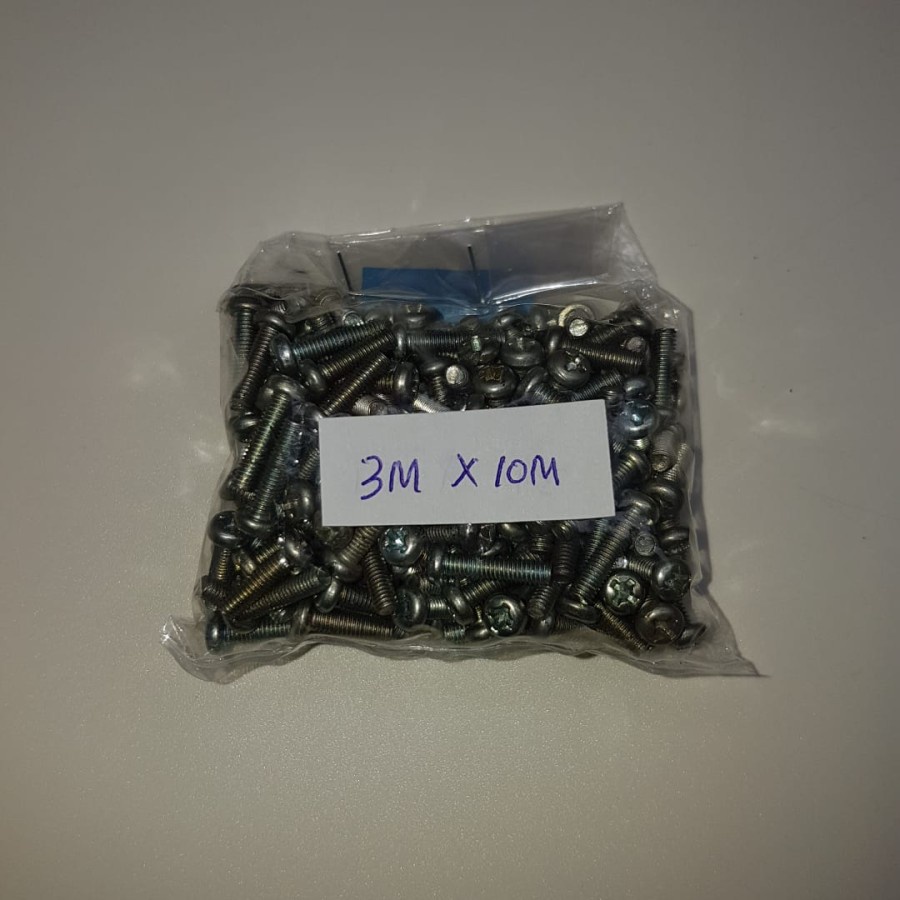 Baut JP 3 x 10 Baut Sekrup Skrup Baut M3x10