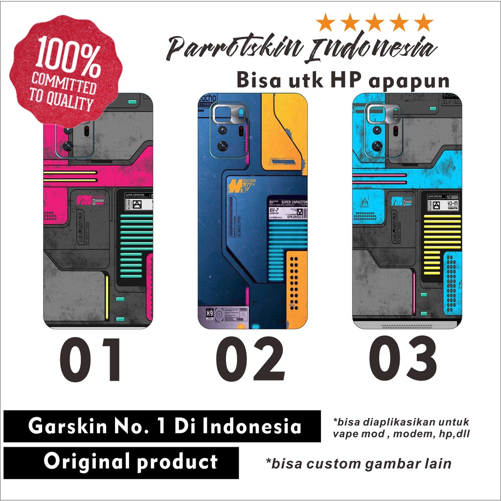 Garskin Skin Infinix Hot Hot NOte 5 6 7 8 9 10 11 pro nfc cyber case ed