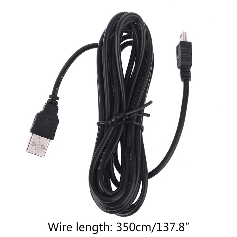 VIVI   3.5m Car Camera DVR Power Cable Charger Adapter for Dash Cam Output 5V/2A Mini Micro USB