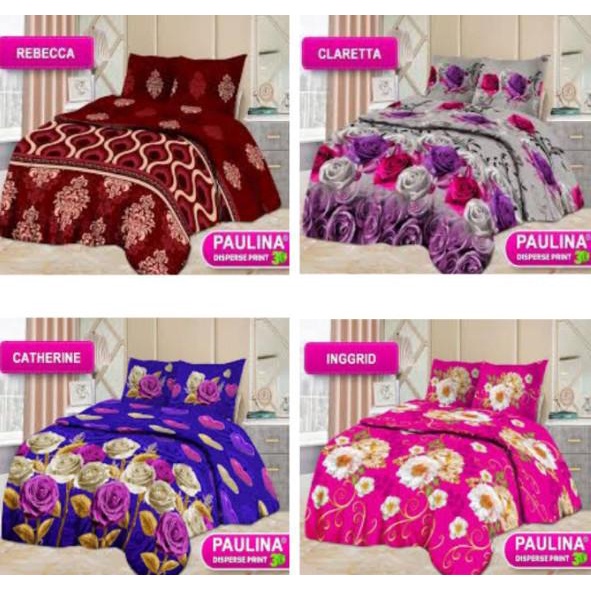 Sprei Bonita Premium 180X200 Nadien Pink Rose Brianna Melrose Wedding