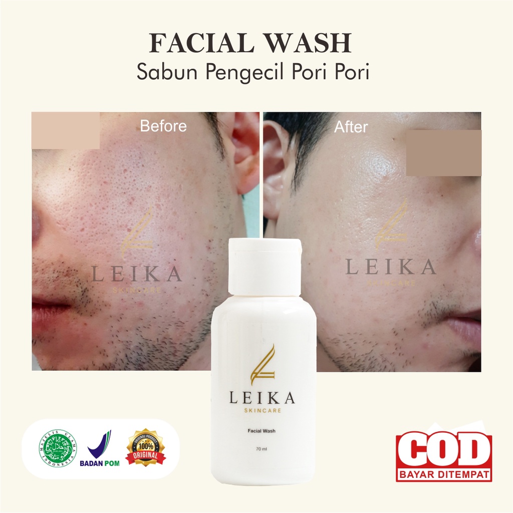 Sabun Pengecil Pori Pori Wajah Pria Ampuh BPOM Sabun Cuci Muka Pria Facial Wash Pengecil Pori Pori W