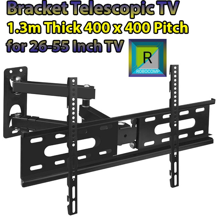 Bracket Telescopic TV  1.3m Thick 400 x 400 Pitch for 26-55 Inch TV