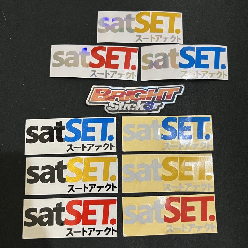 STICKER STIKER SATSET KANJI JEPANG CUTTING