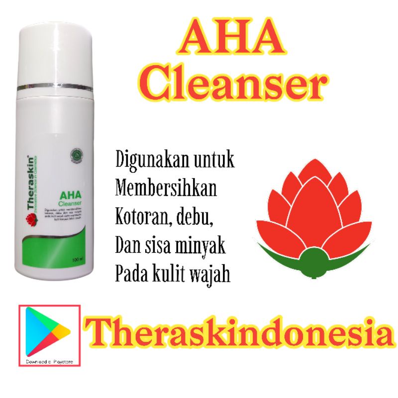 SABUN FLEK THERASKIN / AHA CLEANSER / FACIAL WASH AHA THERASKIN