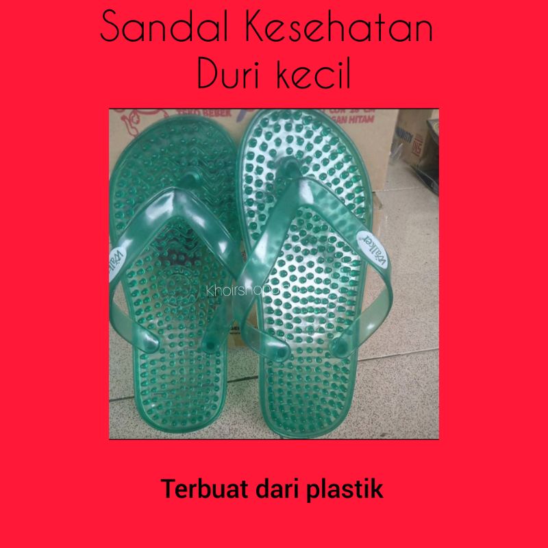 Sandal rematik plastik duri kecil sandal kesehatan