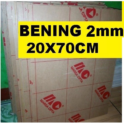 

Acrylic - Akrilik - Bening merk MARGA CIPTA tebal 2mm ukuran 20x70cm