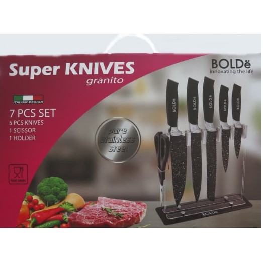 Pisau Set Super Knives Granito 7Pcs Set BOLDe