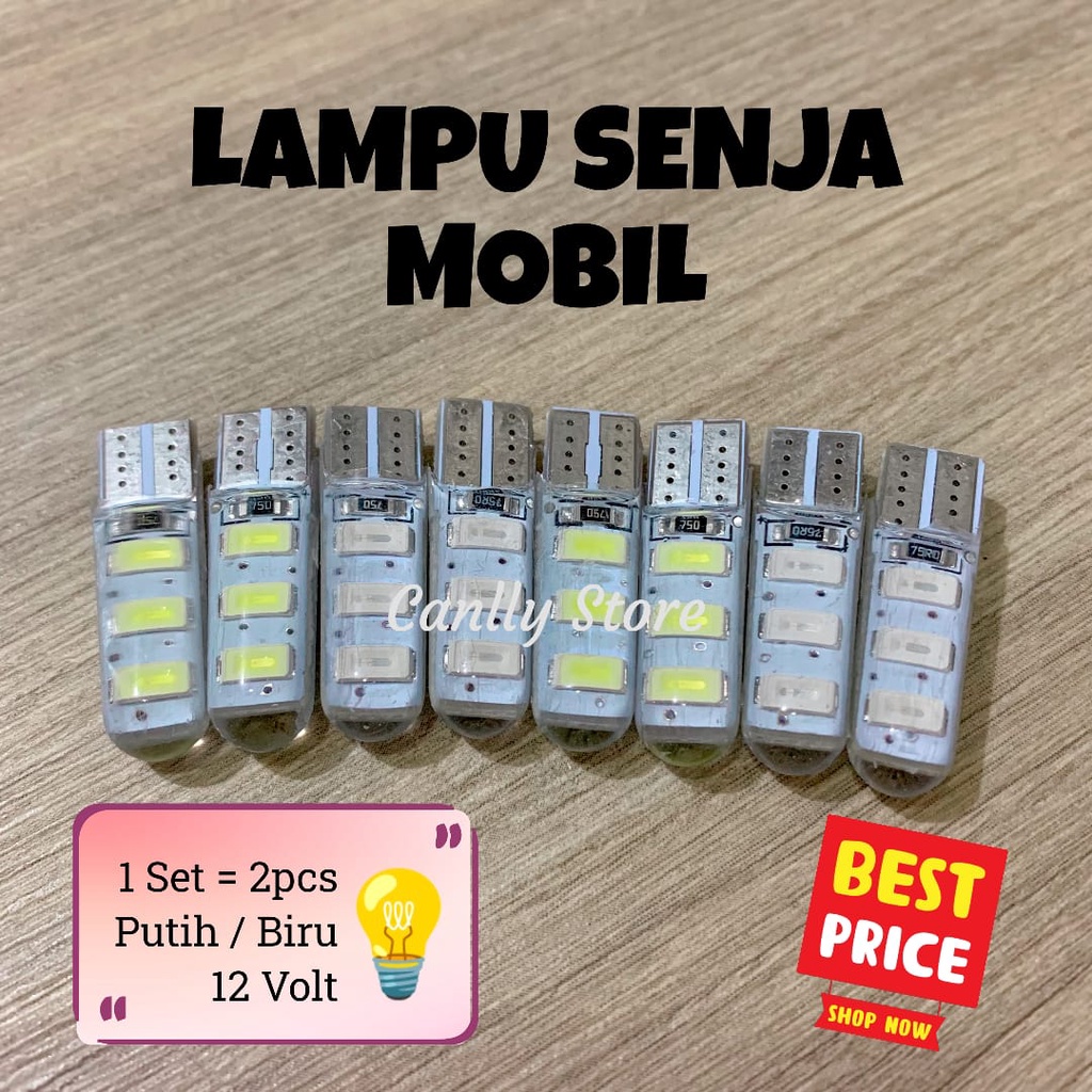 LAMPU LED SENJA MOBIL T10 CRYSTAL JELLY