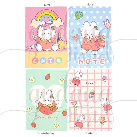 

GCC Notebook A5 Strawberry Rabbit Buku Tulis Motif Kleinci Buah GCC 308632
