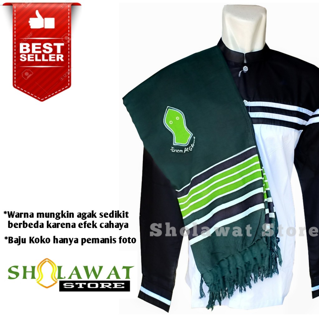 Sorban Rida Habib Syech Solo Hijau Tua GRATIS ONGKIR / Sorban Habib BEST SELLER / Sorban Majelis Hab