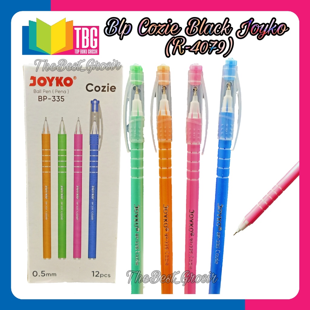 

1 PCS BALLPOINT BP-335 COZIE BLACK JOYKO / PULPEN 0.5/ PENA/ BOLPEN (R-4079)