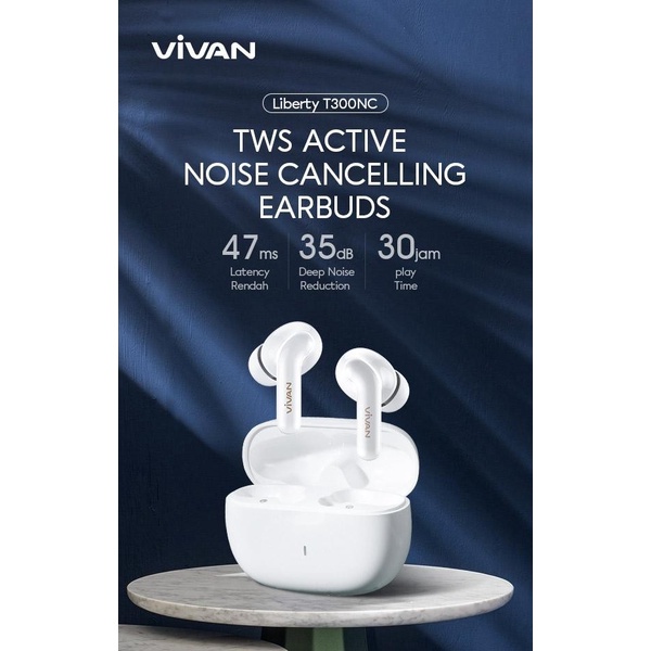 Vivan Liberty T300NC Hybrid ANC Noise Cancelling TWS T300 NC Bluetooth