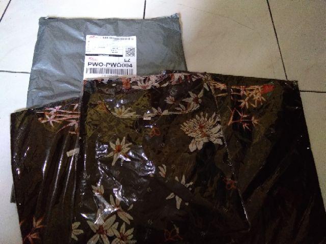 Tey-17 Batik Wanita Asj Sa Hrb026 Kenongo Kemeja Tosca Pendek