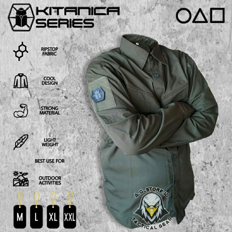 Kemeja Semi Parka / Kemeja Tactical Kitanica / Kemeja Outdoor / Kemeja Lapangan