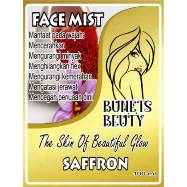 FACE MIST SAFFRON + NIACINAMIDE SPRAY 100ml