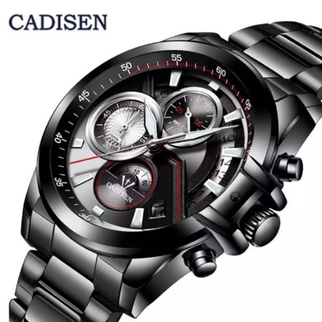 CADISEN Stainless Black Anti Air Chrono Aktif