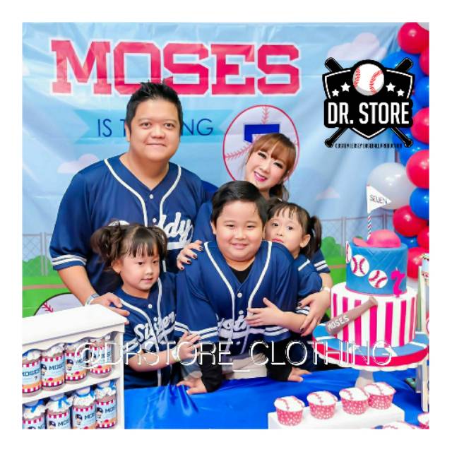 CUSTOM JERSEY BASEBALL COUPLE FAMILY