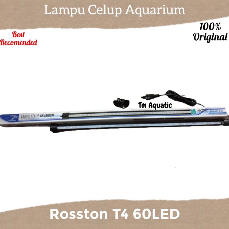 LAMPU LED CELUP AQUARIUM/AQUASCAPE 60CM ROSSTON MURAH