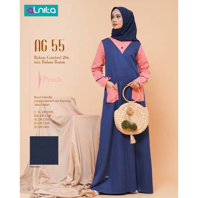 Gamis Dewasa Alnita AG 55