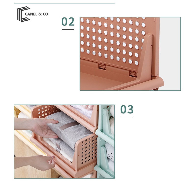 CANEL &amp; CO Clothes Storage Shelves Removable space-efficient Drawer / Tempat Penyimpanan Pakaian Rak Laci